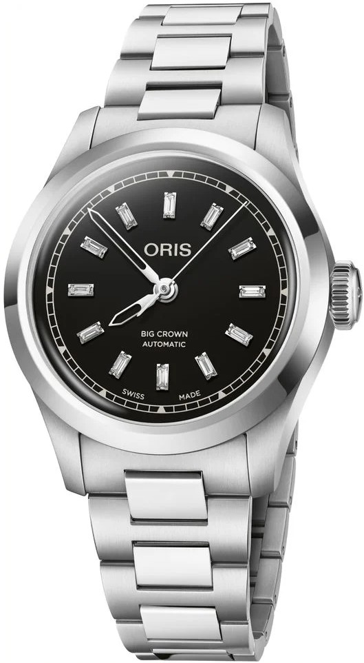 ORIS  Женские швейцарские часы, автоматический механизм, сталь, 34 мм